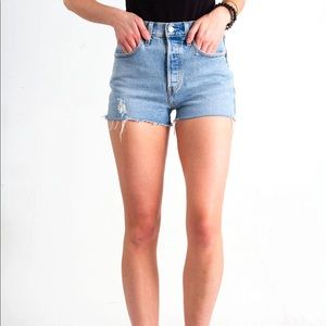 Levi’s Jeans 501 High Rise Denim Shorts